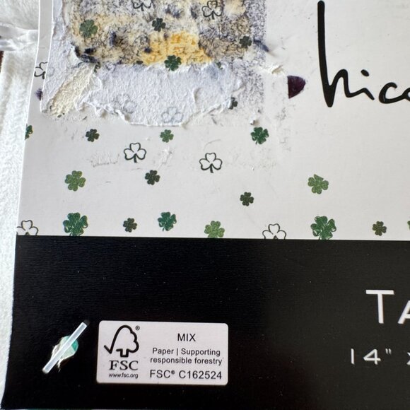 Nicole Miller Saint St Patricks Day Table Runner Shamrock Party Home Decor 14x72 - Picture 8 of 10